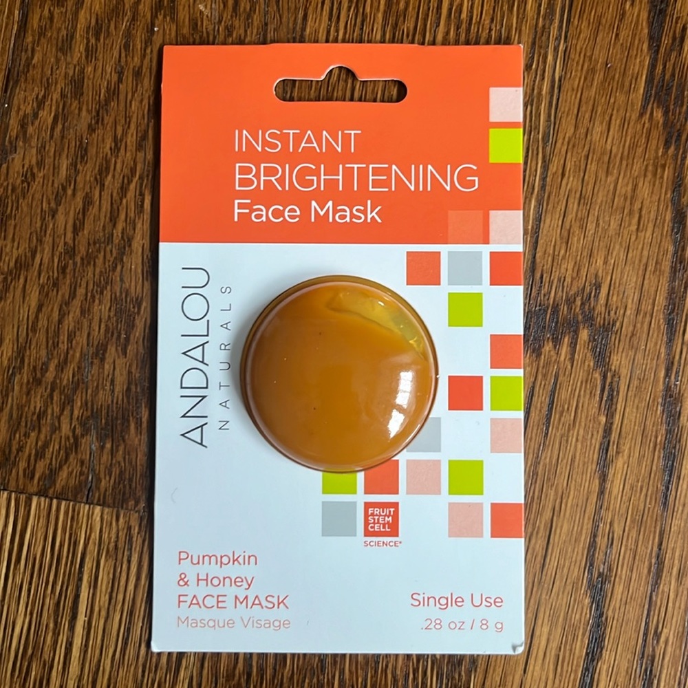 Andalou naturals instant brightening face mask- NWT